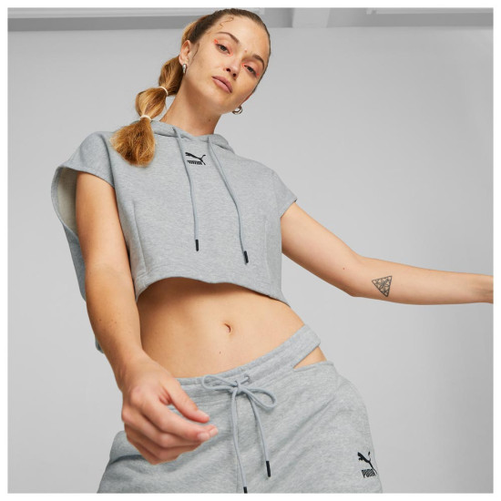 Puma Γυναικείο κοντομάνικο φούτερ Dare to Hooded Cropped Vest